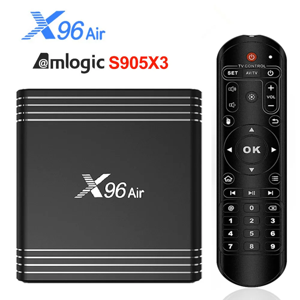 Приставка Смарт ТВ X96 Air Android 9 0 Amlogic S905X3 mini 4 + 32/64 ГБ Wi Fi 1080P 4K 2 16 Гб|ТВ-приставки и