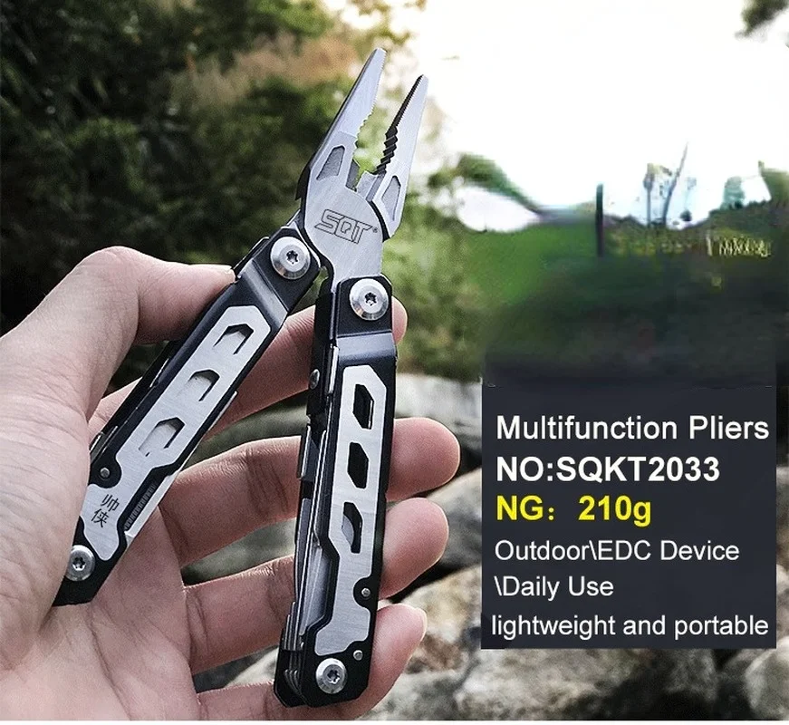 

Outdoor Full Multifunctional Combination Tool, Multi-Purpose Knife Pliers, Folding Tool, Portable Pliers