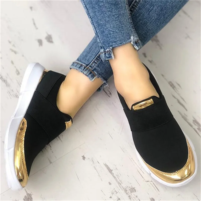 Женские Дышащие туфли без шнуровки мягкие повседневные на плоской