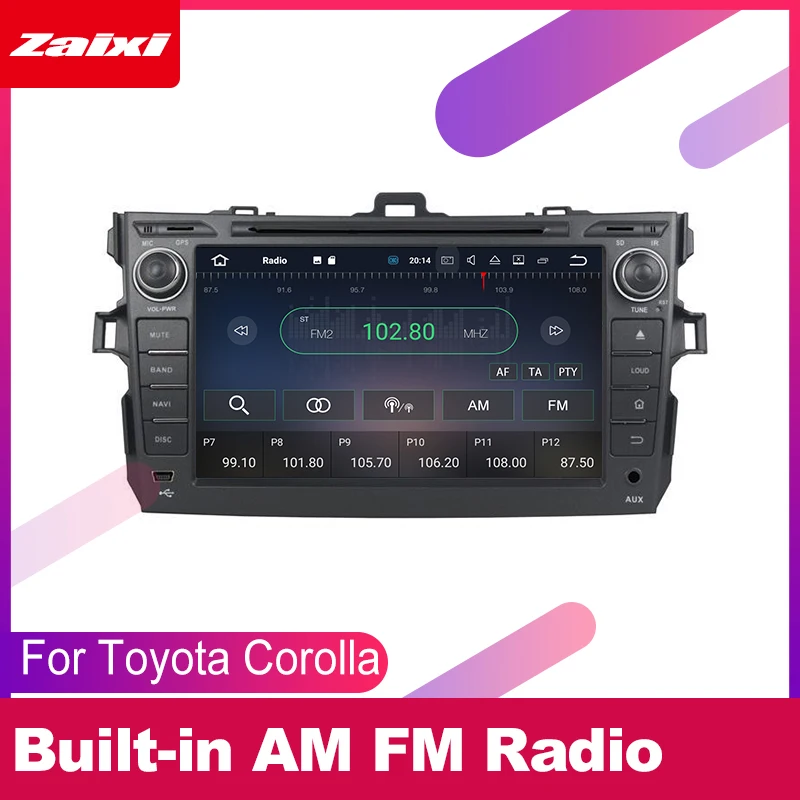 Для Toyota Corolla (E140) Sedan 2006 ~ 2013 аксессуары для автомобиля Android мультимедийный плеер gps