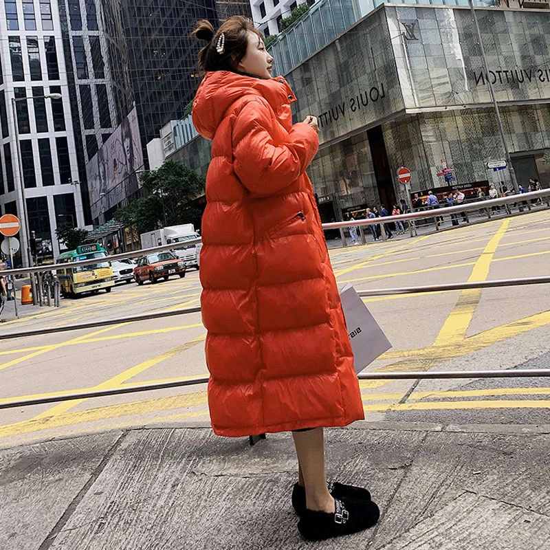 Snwo женские зимние пальто 2020 длинный пуховик хлопок зимнее для женщин теплая