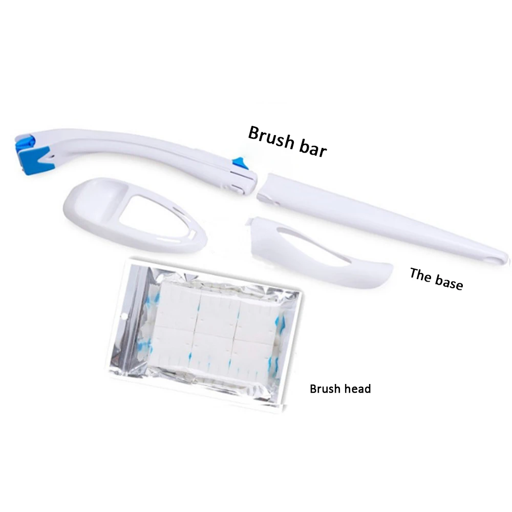 

Toilet Brush Set Stand Holder Long Handle Bathroom Disposable Toilet Cleaning Brush Replacement Brush Head Bathroom Accessories