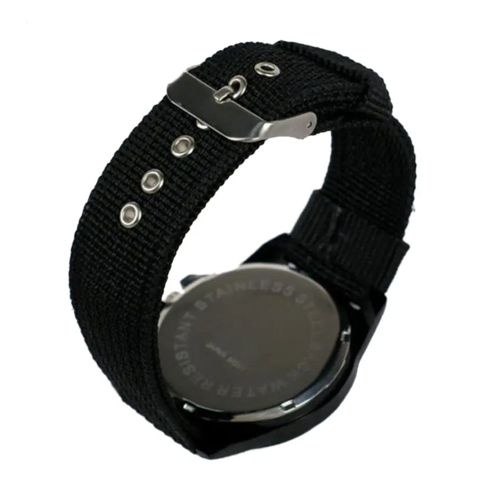 Хронография спортивные часы водонепроницаемый нейлоновый ремешок Мужские