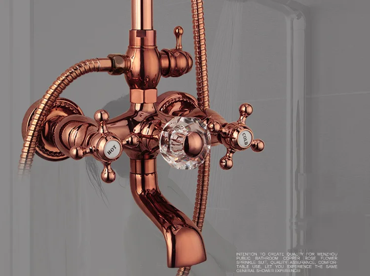 Смесители для душа 2 цветов роскошный набор из латуни с дождевой душевой лейкой