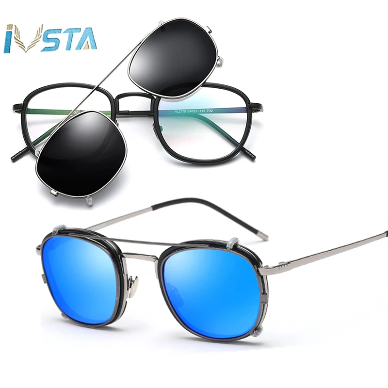 Очки солнцезащитные IVSTA мужские/женские поляризационные со съемными линзами