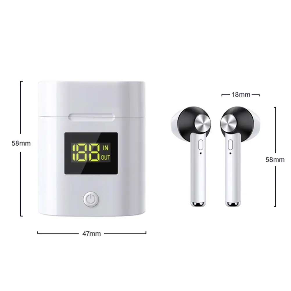 Беспроводные Bluetooth наушники спортивные басовые гарнитура HD стерео беспроводные