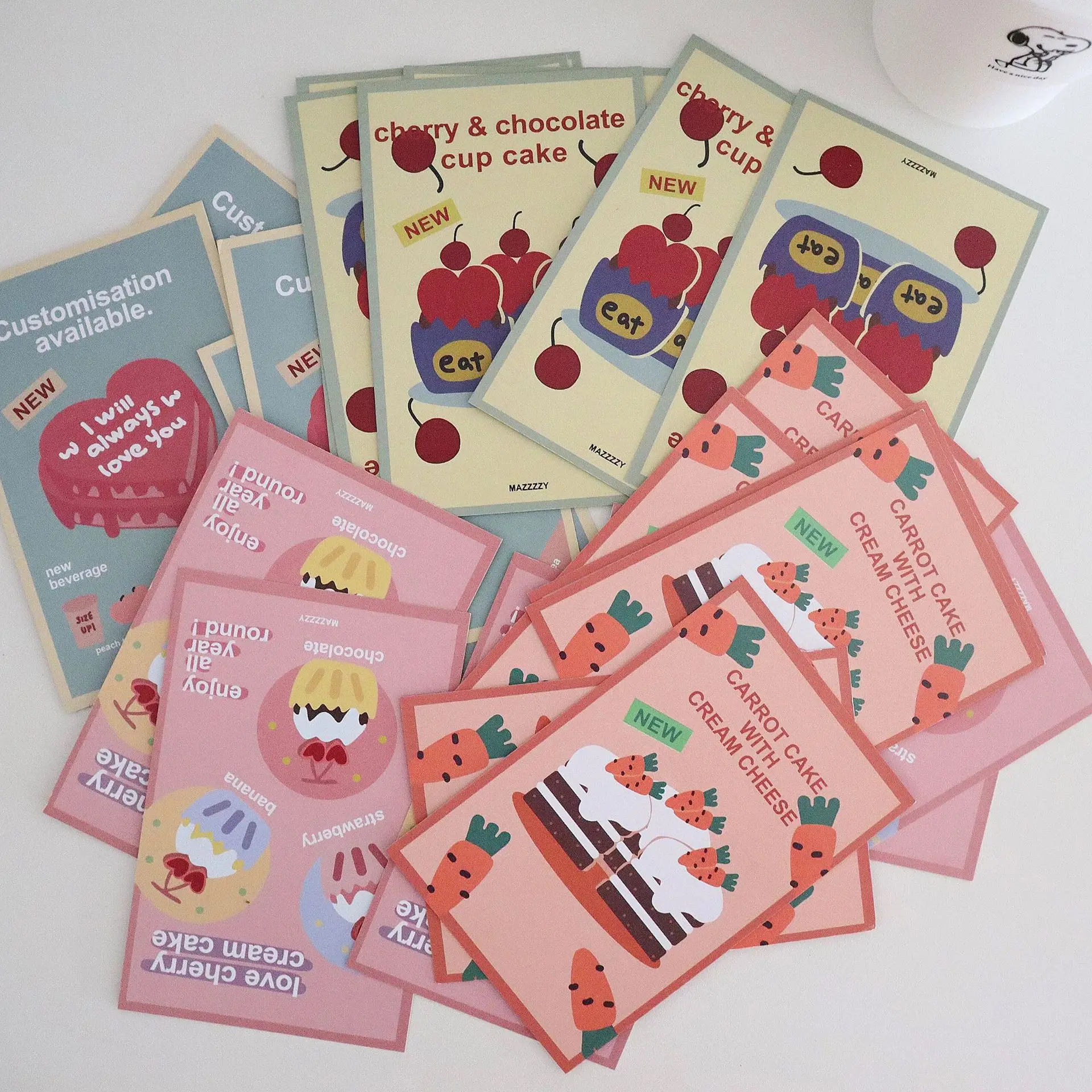 Необычная поздравительная открытка с тортом на день рождения редис вишня