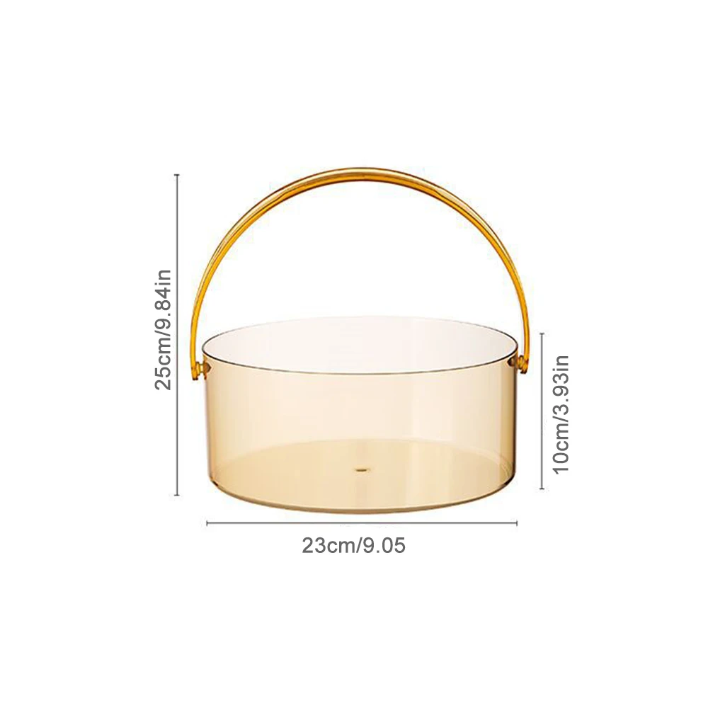 

Household Kitchen Fruit Snack Storage Basket Portable Transparent Serving Tray Serving Tray Dried Fruit Food Storage Basket