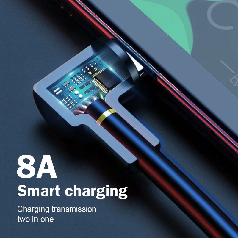 Быстрый зарядный кабель 1M USB зарядный кабель для передачи данных Микро мобильного телефона 8A Android Super Charger line для Xiaomi и Huawei.