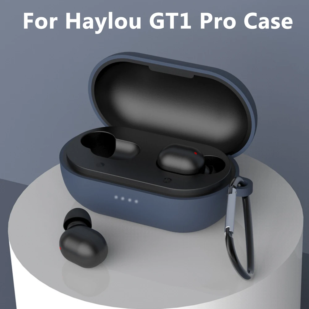 

Matte Hard PC Protective Shell For Haylou GT1 pro 3 Soft Silicone Earphone Protective Case For Haylou GT1 Pro Cover Accessories