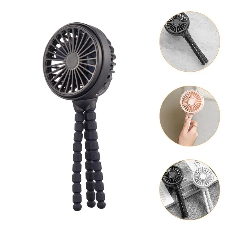 

1Pc USB Desktop Fan Portable Mini Stroller Fan Hand-held Fan Cellphone Stand