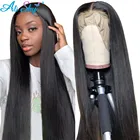 13x6 человеческие волосы на шнурке, предварительно выщипанные 360 кружевных фронтальных париков, парики на шнурке для женщин, прямые человеческие волосы, парик на шнурке, натуральные волосы 100%