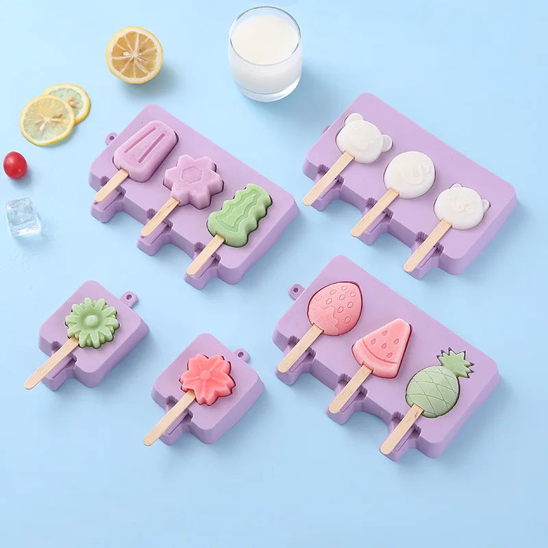 

Силиконовая форма «сделай сам» для домашнего мороженого, инструмент для приготовления фруктового льда, детский десерт, Морозильная машина ...