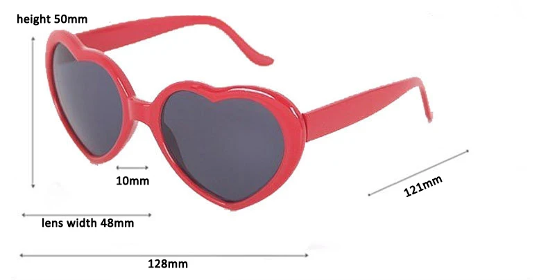 Очки солнцезащитные Детские в форме сердца UV400 N682|heart shaped glasses|oculos dede sol |