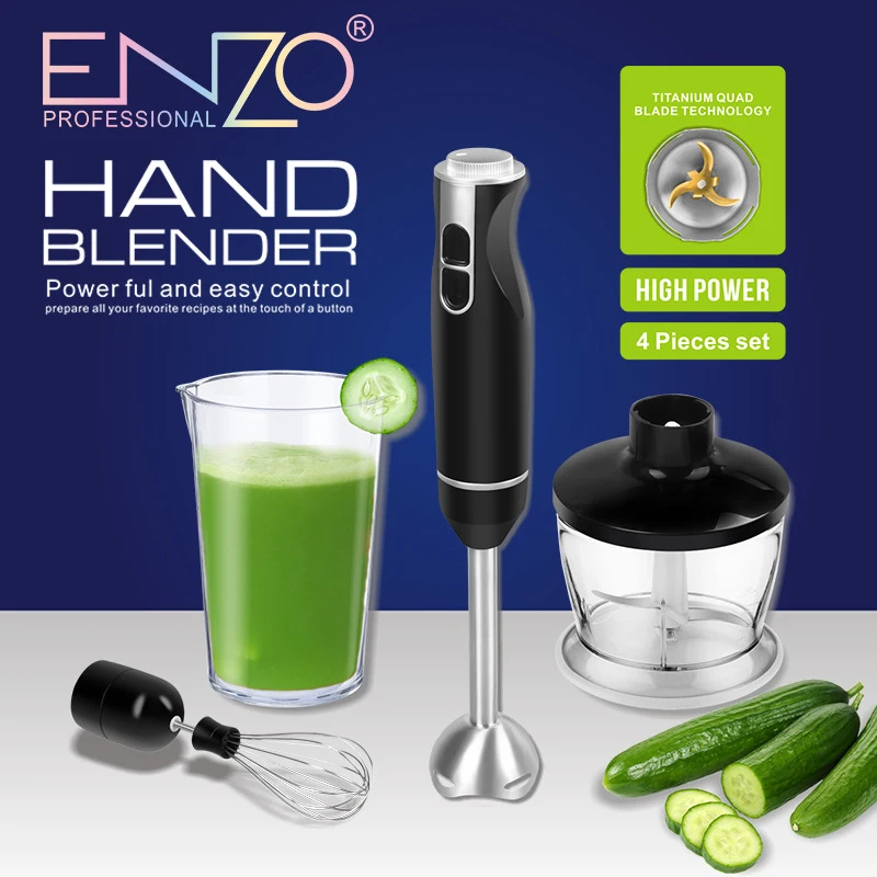 

ENZO Kitchen Multifunctional Combination Hand-Held Egg Beater Baby Electric Material Stick Juicer Meat Grinder