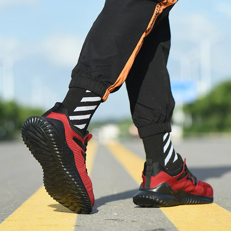 Неразрушимая безопасная обувь Рабочая со стальным носком спортивный стиль