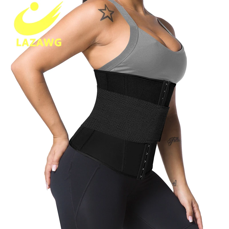 

LAZAWG Waist Trainer Slimming Belt Plus Size Shapers Sweat Corset Girdles Women Body Shaper Extra Firm Tummy Control Shapewear