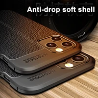 for apple iphone 12 pro max 11 xr x xs 8 plus 7 se2 case luxury shockproof hybrid leather rubber silicone slim soft skin cover