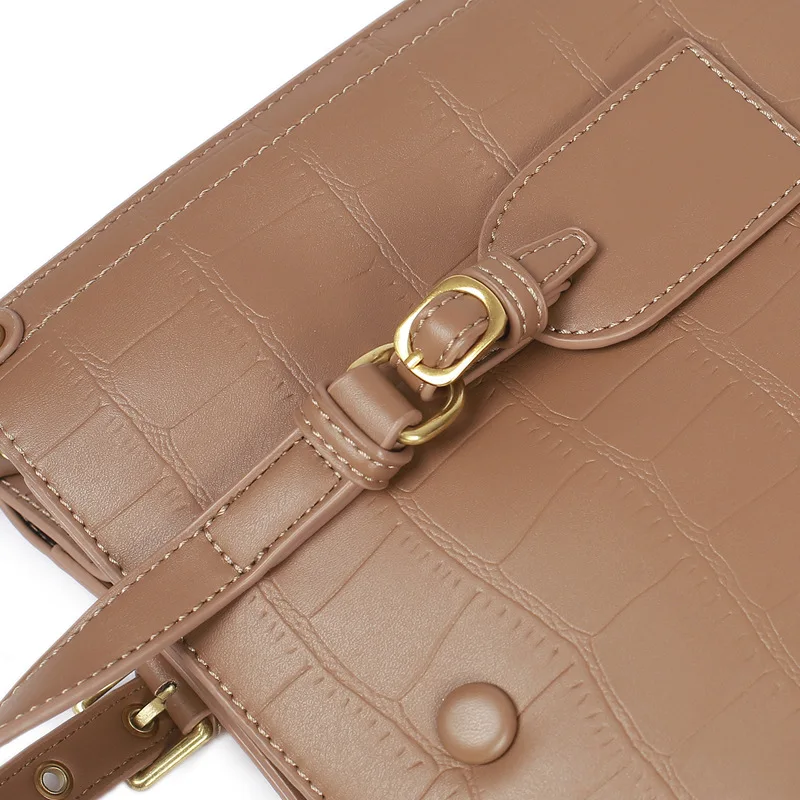 high quality leather handbags and purses luxury designer women shoulder crossbody bag female crocodile pattern hand bags free global shipping