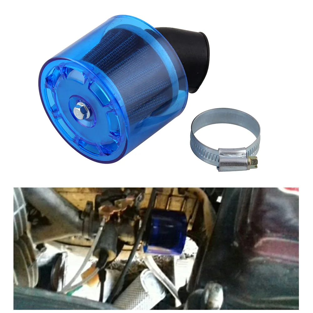 Синий воздушный фильтр брызговик крышка 35 мм 45 градусов прочный для Honda
