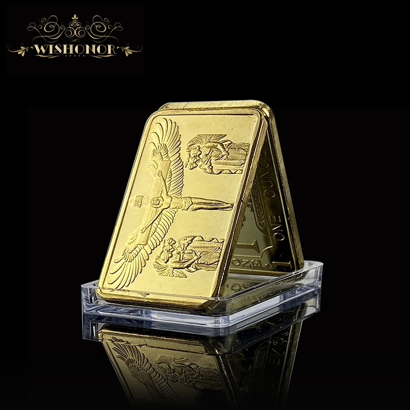 

Promotional Products For Gold Bullion Bar Cross Jesus Christ On The Cross OZ 24k Gold Plated Bar Angel