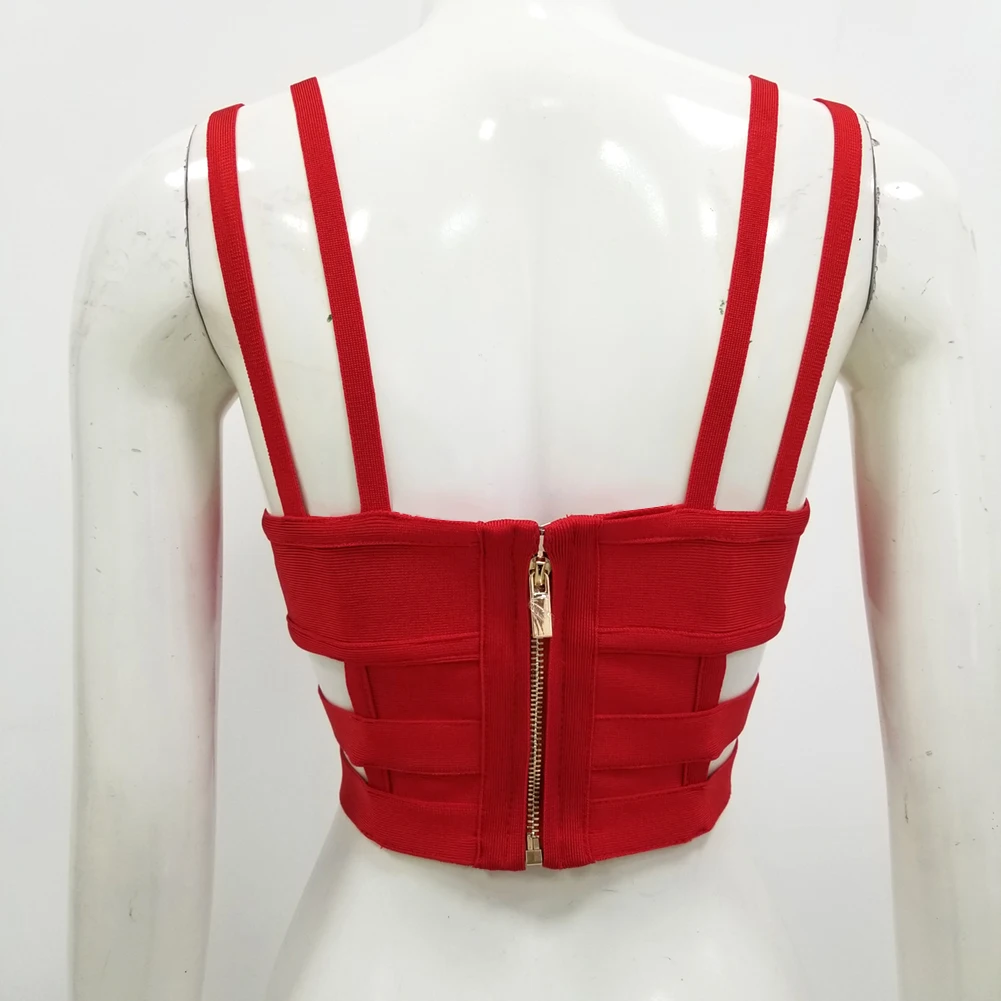 Майка женская бандажная из искусственного шелка пикантный Топ в стиле панк