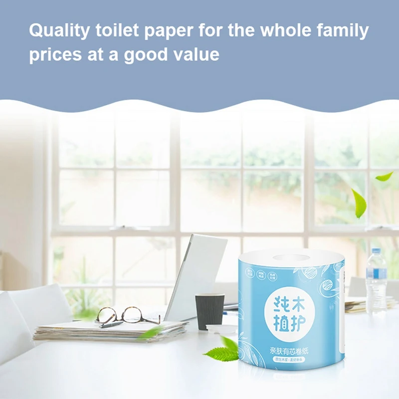 Ультра-мягкие белые туалетная бумага сильные и хорошо впитывающие полотенца для