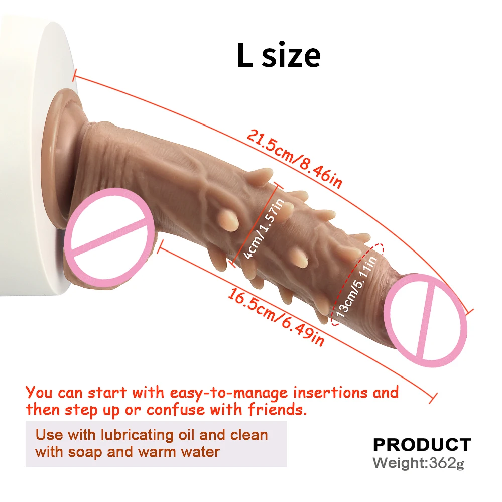 GaGu колючая Реалистичный Пенис дилдо с присоской огромный фаллоимитатор петух