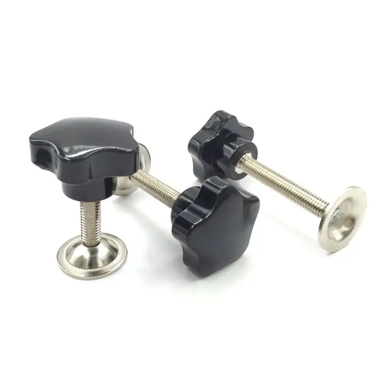 5PCS Hand-tightening Screw M8/M10 Torx Internal Thread Clamping with Pressure Piece Five-star Handle Home Hardware - купить по