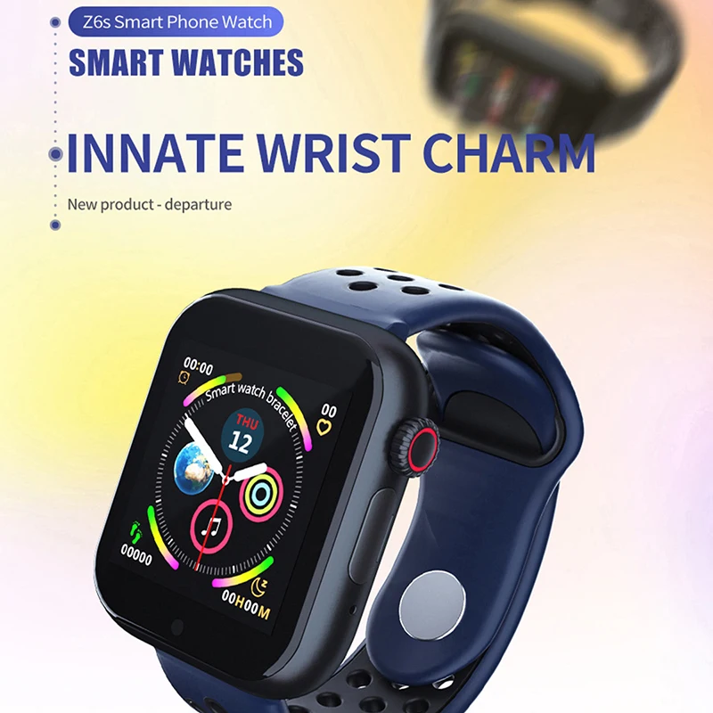 Новые смарт-часы Z6, Sim карта, фитнес, Bluetooth, IOS, Android, часы, телефон, часы, камера, музыкальный плеер, умные часы, PK GT08 DZ09 Q18 Y1