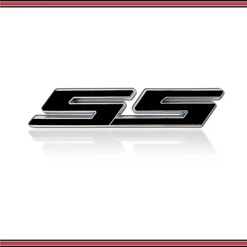Металлическая 3d-эмблема с буквами SS 1 шт. значок-наклейка на переднюю решетку