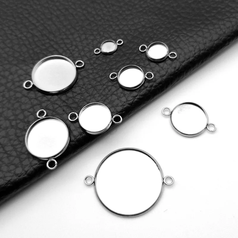 Кабошон Semitree из нержавеющей стали без рисунка Настройки камеи для