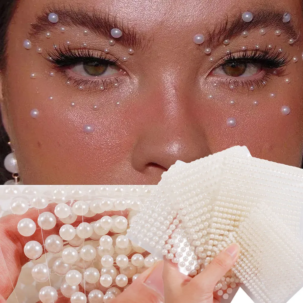 3/4/5/6 мм белая половина жемчуга наклейка для украшения платья своими руками