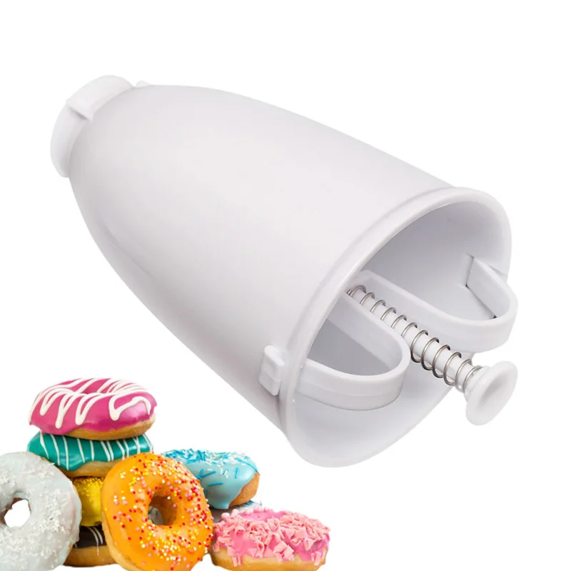

Portable Manual Doughnut Mold Pastry Biscuit Cake Baking Mold Plastic Waffle Press Die Doughnut Maker Kitchen Accessories