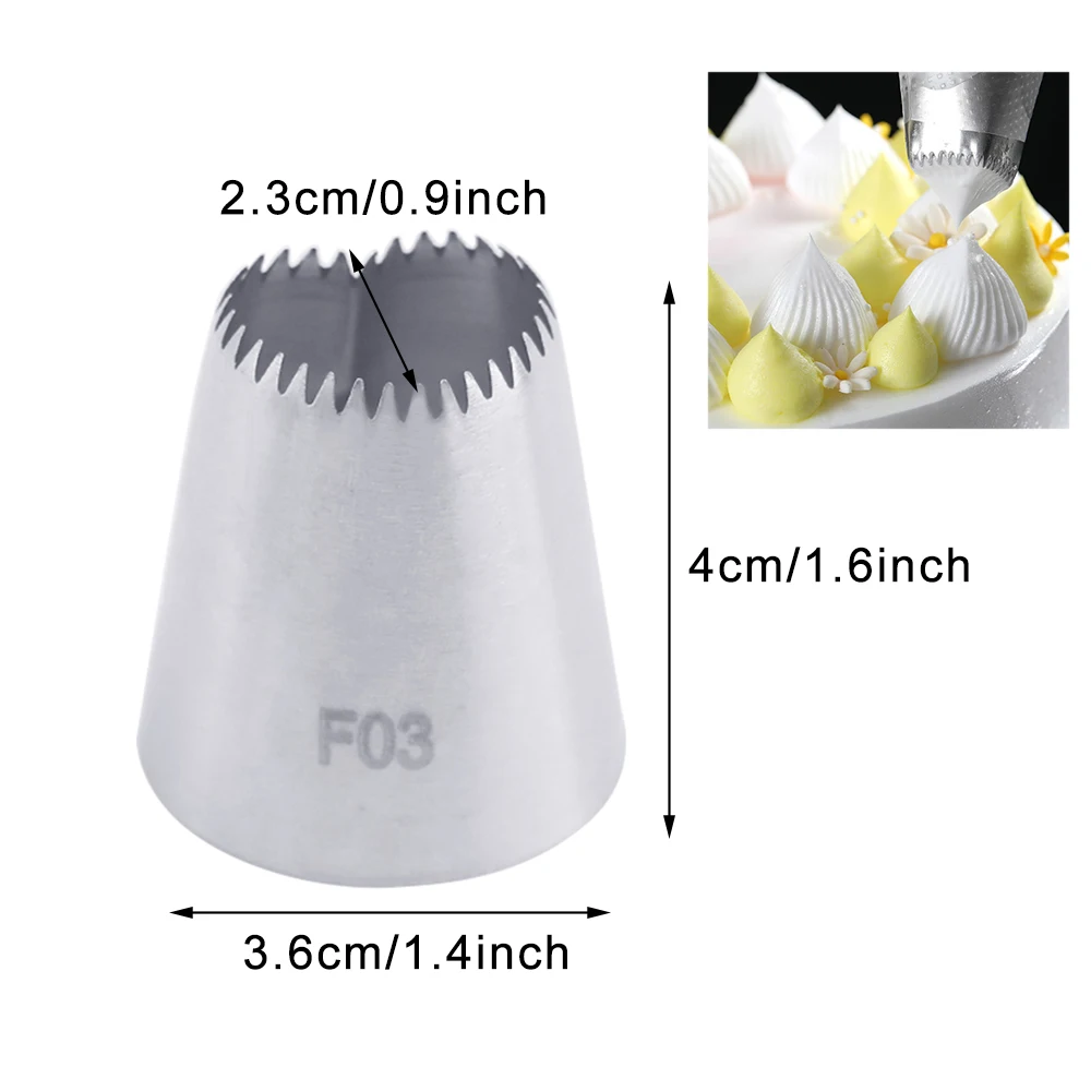 

4PCS Square Pastry Nozzles Cake Design Cream Tips Pastry Icing Piping Nozzles Bico De Confeitar Fondant Cake Decorating Tools