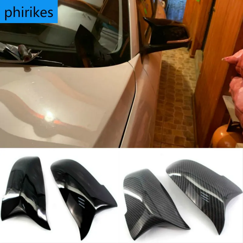 

Крышки для зеркал заднего вида, для Bmw 5, 6, 7 серии, F10, F18, F11, F06, F07, F12, F13, F01, 2014, 2015-16, глянцевые, черные