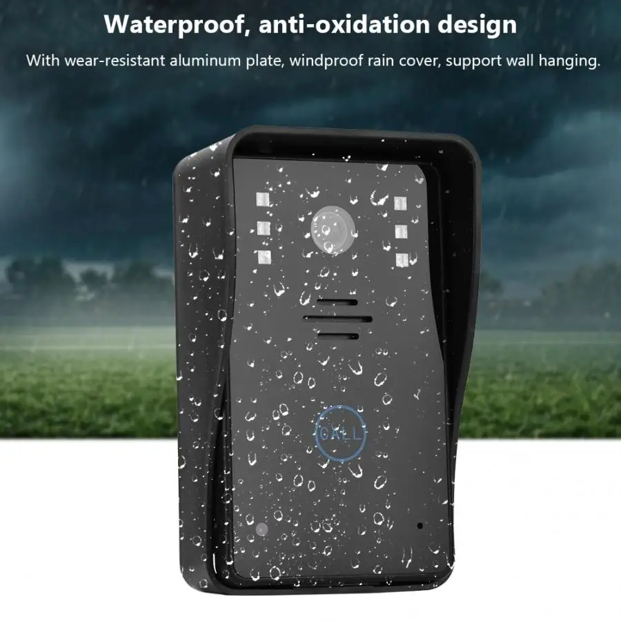 7 дюймов TFT 2 4G беспроводной Визуальный дверной звонок видеодомофон для домашней