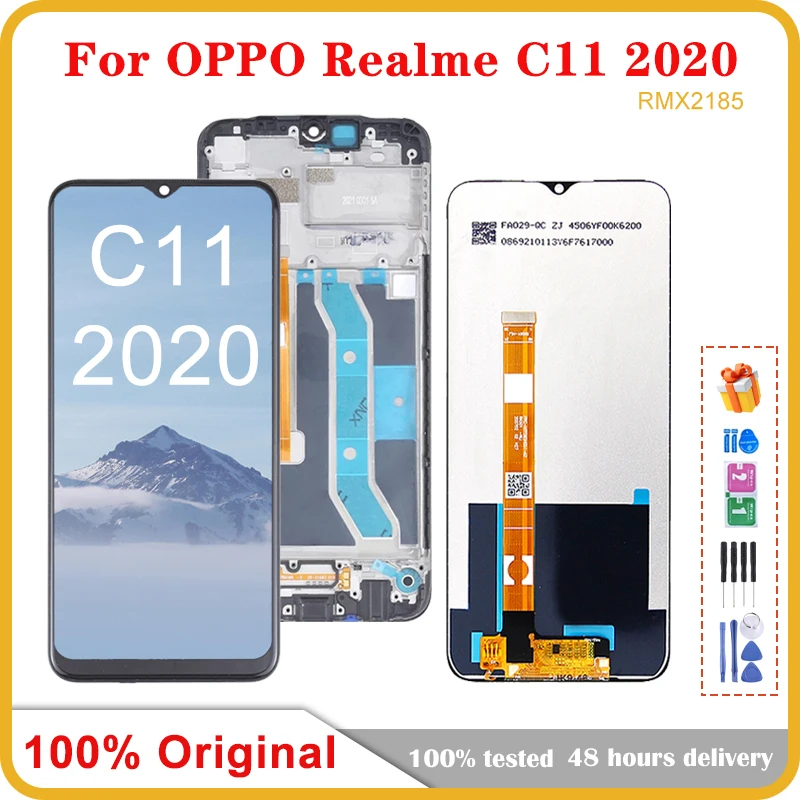 

6.5" Original For OPPO Realme C11 2020 RMX2185 LCD Display Touch Screen Digitizer Assembly For Realme C11 2020 LCD Replacement