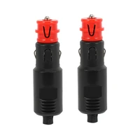 2x 12v car cigarette lighter socket power plug connection male adaptor