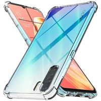 silicone airbag case for oppo reno 7 6 5 4 find x5 x3 lite 4z a5 a9 2020 soft transparent anti fall cover for realme 9i 8i 8 pro