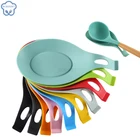 1 шт. держатель для ложки силиконовый термостойкий ложка отдых посуда держатель для кухонной лопатки гаджет кухонное хранение домашний кухонный инструмент для сада