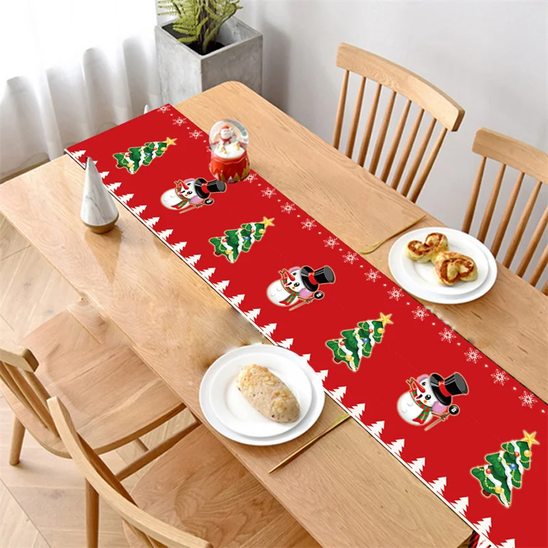

Рождественская настольная дорожка, Рождественское украшение для дома, скатерть 2022, рождественские подарки на Рождество, Новый год 2023, Рожде...