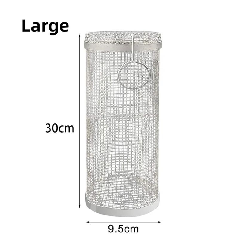 LUDA 3 шт. вращающийся гриль для барбекю корзина детской трубки костер сетка