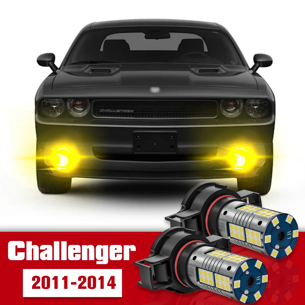 

2pcs Front Fog Light Accessories LED Bulb Lamp For Dodge Challenger 2011 2012 2013 2014