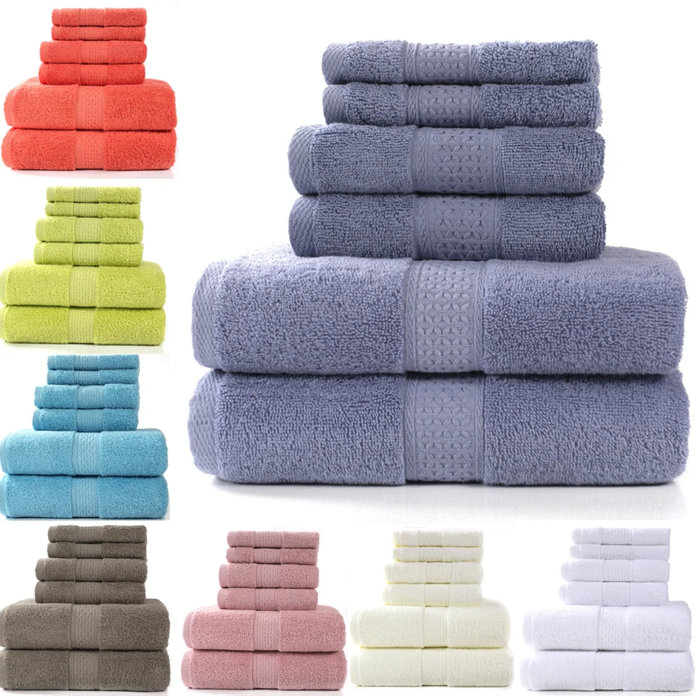 Solid Color Soft Face Hand Shower Towel For Bathroom Towel S