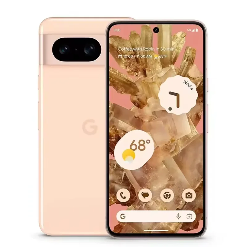 Google Pixel 8 5G 6,2 дюйма OLED 8 ГБ ОЗУ 128 ГБ ПЗУ NFC Оригинальный бытовой телефон Google Tensor G3 Восьмиядерный смартфон Android (art.: 3920d2bb1a553) - 3920d2bb1a553