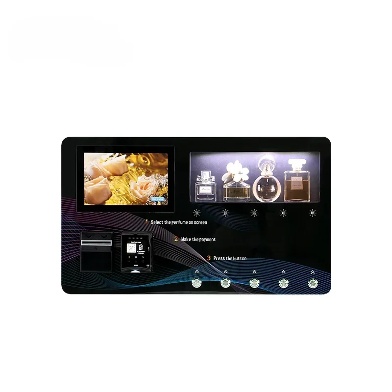 Настенный торговый автомат DKM с сенсорным экраном и дозатором банкнот