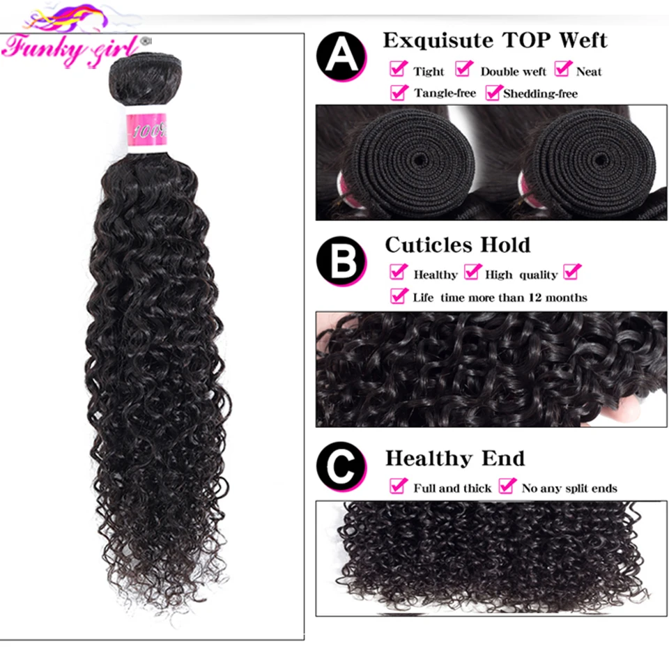 Кудрявые накладные человеческие волосы 30 32 дюйма Remy Волнистые пучки 1/3/4 шт.