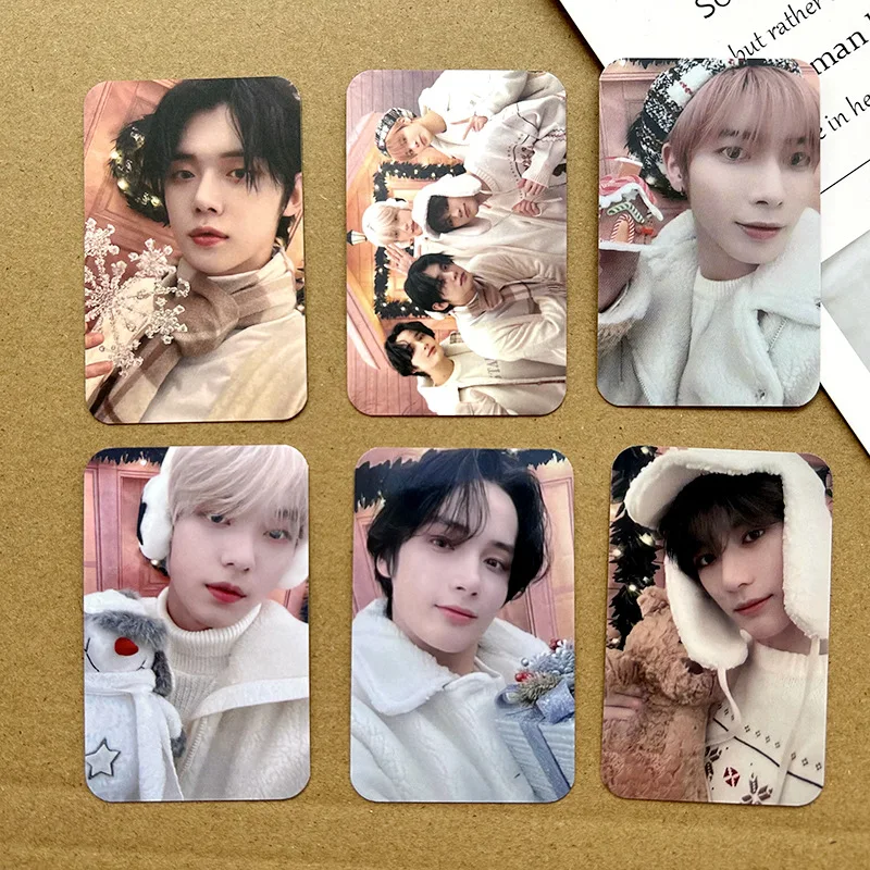 Фото 6 шт. Kpop фотокарты TXT искушение замораживание альбом четверг детская ломо-карта BEOMGYU SOOBIN YEONJUN TAEHYUN Kpop аксессуары №3