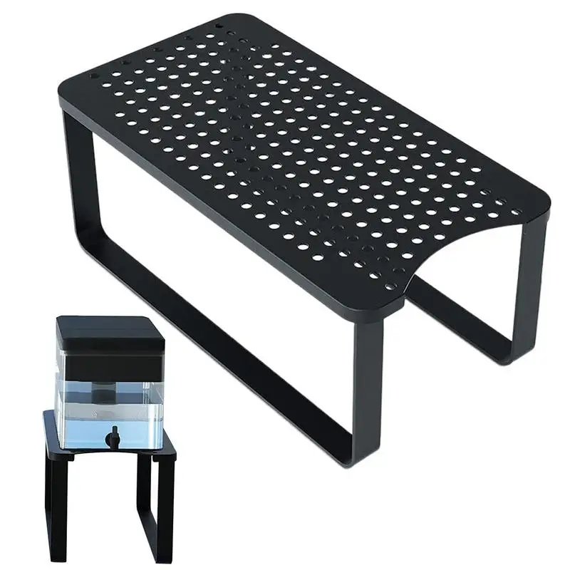 

Water Dispenser Stand Metal Sturdy Stand For Beverage Dispenser Multifunctional Easy Install Metal Bracket For Water Juices